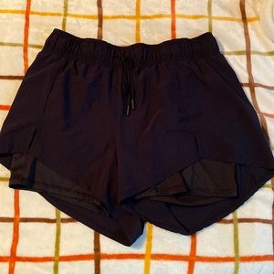 Black athletic shorts